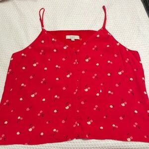 Loft XXL adjustable strap button down cami